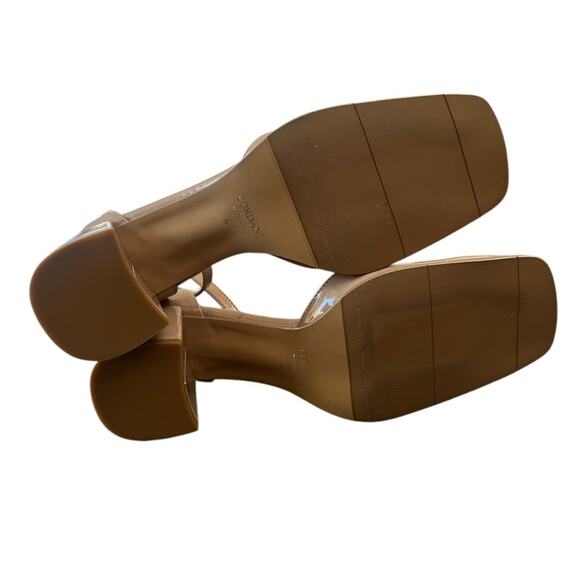 NWOT CORDANI Nida Square Toe Pump in Nude Patent - Sz 9 - Picture 7 of 7